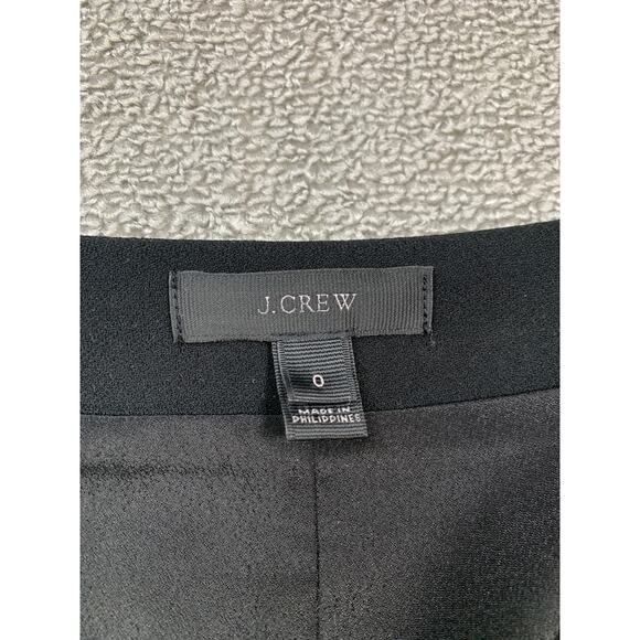 J Crew Crepe Wrap Dress Long Sleeve Career Classic Wardrobe Staple Black Size 0 - Picture 8 of 11